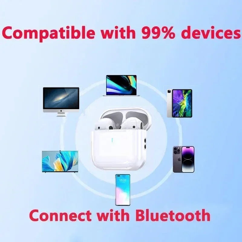 AIR PRO 4 Wireless Earbuds — Premium Sound & Active Noise Cancellation

Description: Experience music the way it was meant to be heard. AIR PRO 4 earbuds deliver rich, clear audio with deep bass and crisp highs. Featuring a